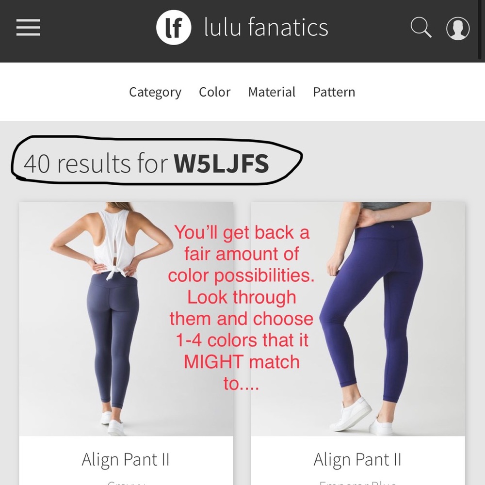 *PSA - HOW TO READ LULULEMON SIZE DOTS - STEPS* - Picture 5 of 9